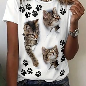 Cuddly kitten t-shirt style blouse XL